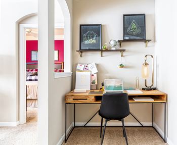 Built-in work from home station*